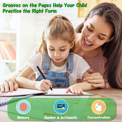 Magic Practice Copybook (4 BOOKS,1 PEN,1 GRIP,10 REFILL)